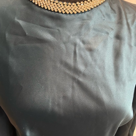 Mac Duggal Navy Long Sleeve Gown - Picture 7 of 7